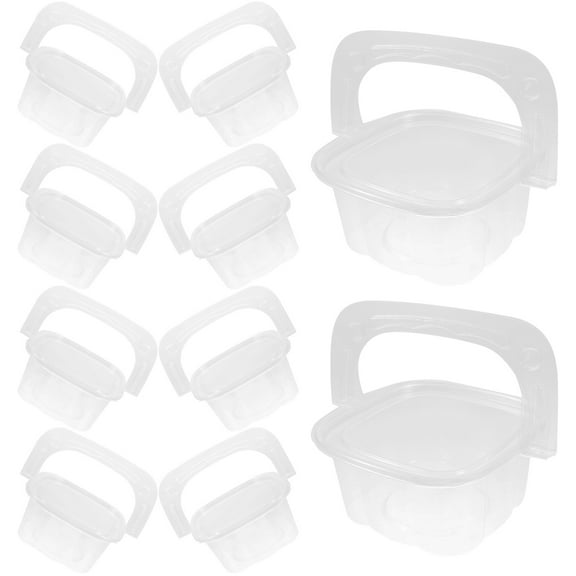 10pcs Clear Mini Cake Boxes for Small Packaging Boxes Perfect for Party Desserts