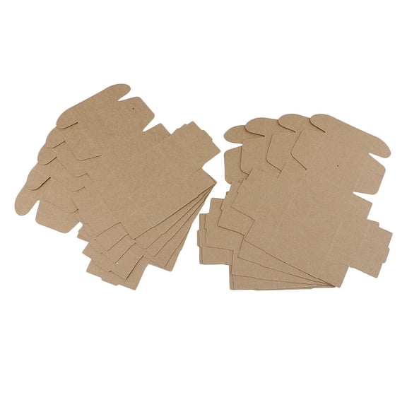10pcs Mini Folding Kraft Paper Box Handmade Candle Soap Wrapping Box Sweets Gift Packaging Box Case
