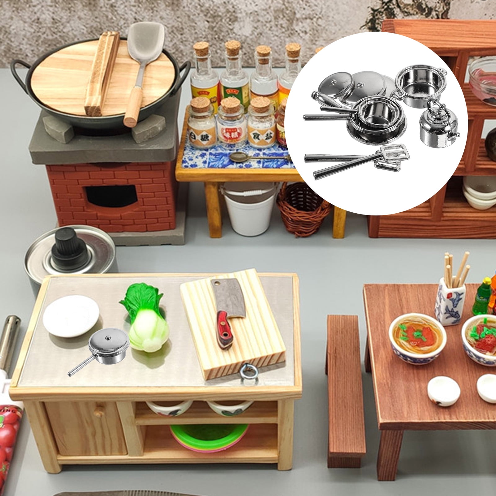 10pcs Mini Kitchenware Model Miniature Kitchen Kuwait Ubuy