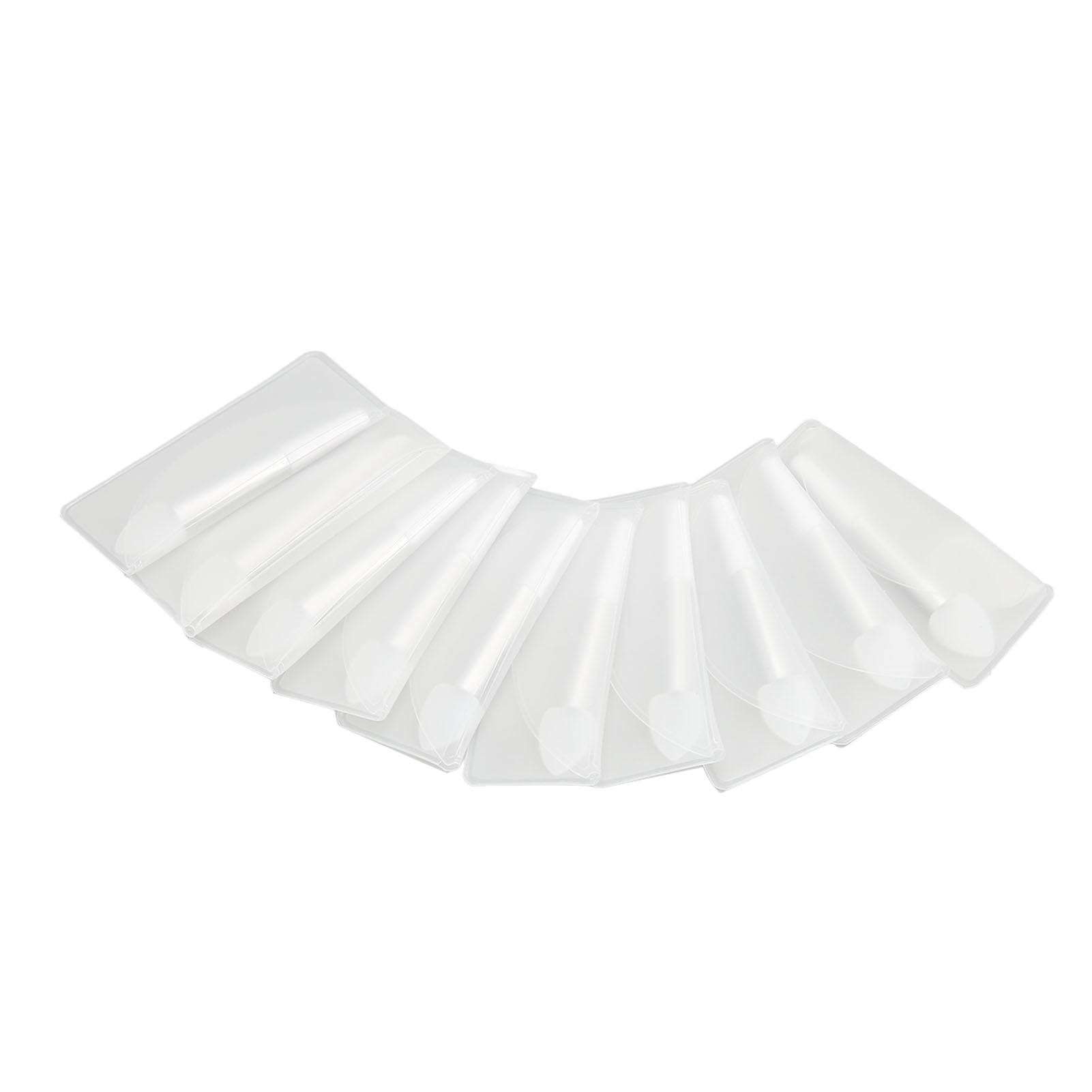 10pcs Mini Silicone Makeup Brush Heart Shape Portable Lip Mask Eye