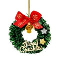 thumbnail image 1 of 10pcs Mini Wreath Ornaments with Bows, Small Holiday Decor for Garland, Dollhouse, and DIY Crafts, Festive Party and Seasonal Decoration, 1 of 7