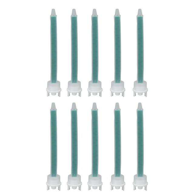 10pcs Mixing Nozzles Plastic Prevent Blocking Adhesive Glue Mixing