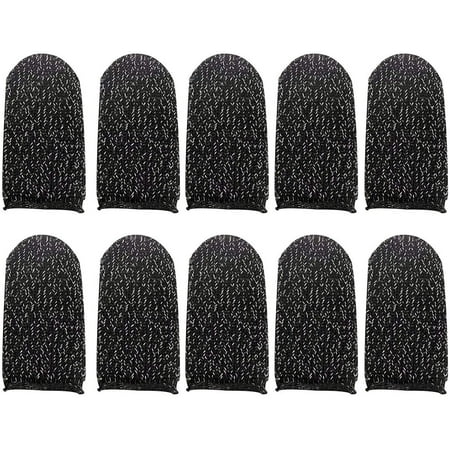 10pcs Mobile Game Finger Sleeve, Mobile Gaming Controller Finger Sleeve Non Slip Sweatproof Breathable Touching Screen Finger Cover for Playing Games