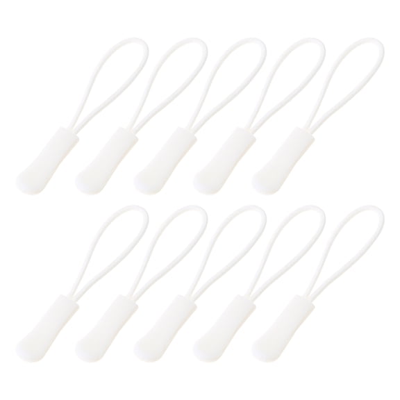10pcs Multifunctional PVC Cord Extension Zipper for Backpacks Luggage Jackets Purses Handbags