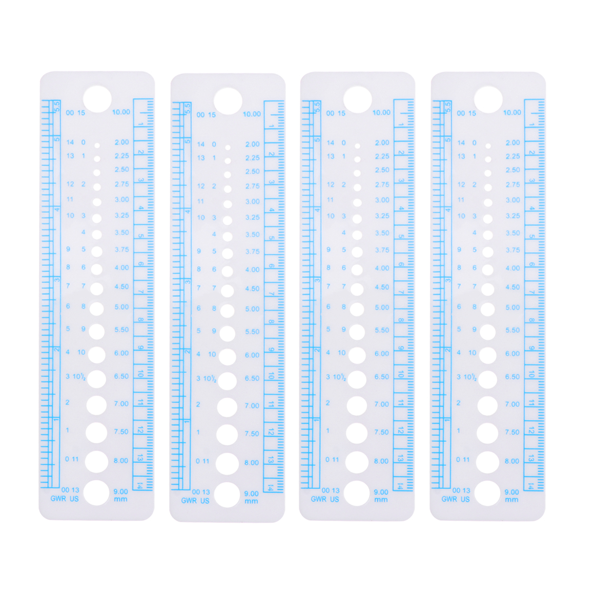 10pcs Multifunctional Rulers Student Measurement Tool Plastic Straight