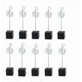 thumbnail image 1 of 10pcs Music Shape Table Number Holder Name Place Card Holder Memo Clip Holder Standr Pictures Card Paper Menu Clip, 1 of 12