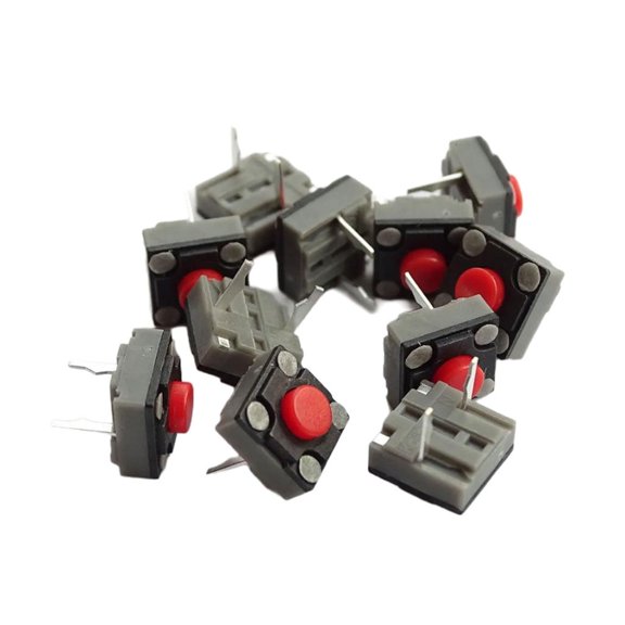 10pcs Mute Button Mouse Microswitches For Gaming Office Mouse 6x6x4.3