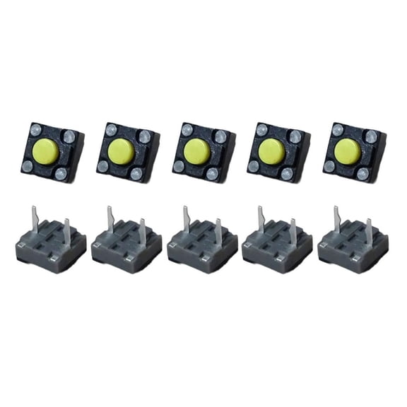 10pcs Mute Button Mouse Microswitches For Gaming Office Mouse 6x6x4.3