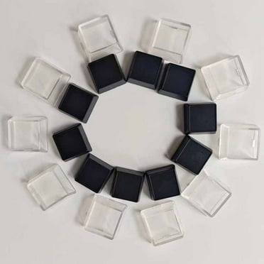 10pcs NEW Keyboard Resin Keyboard Covers Removable Double-layer Keycaps Keycap Shell Custom Keycap Transparent Keycaps BLACK