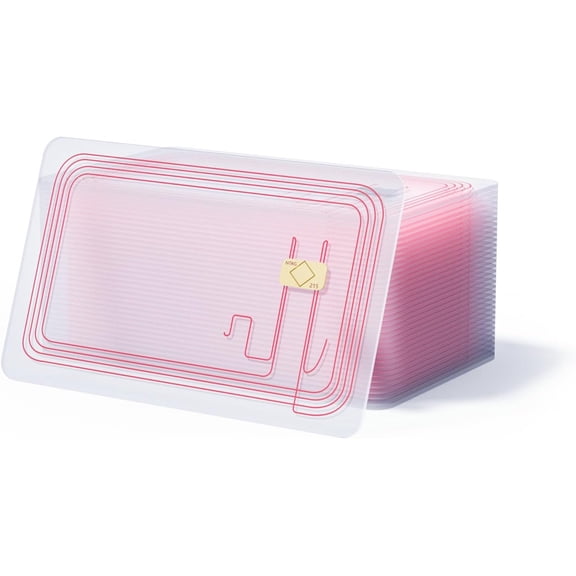 10pcs NFC Tags Clear NFC Cards NFC 215 Cards Rewritable Ntag 215 NFC Tags Transparent NFC Chip Blank NFC Tag NFC Wifi TagCompatible with Amiibo and TagMo for All Phone NFC Enabled