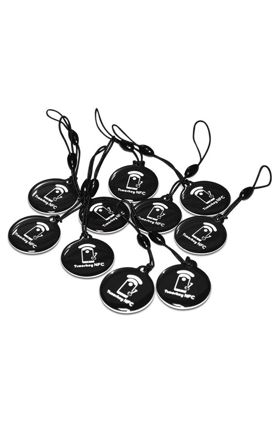 10pcs NFC Tags Keychain Ntag215 NFC Chips Programmable NFC Fob NFC Key Fob NFC Card Compatible All NFC Enabled Mobile Phones & Devices