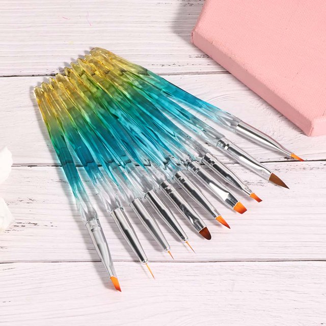 10pcs Nail Art Pen Portable Professional UV Gel Nail Art Painting