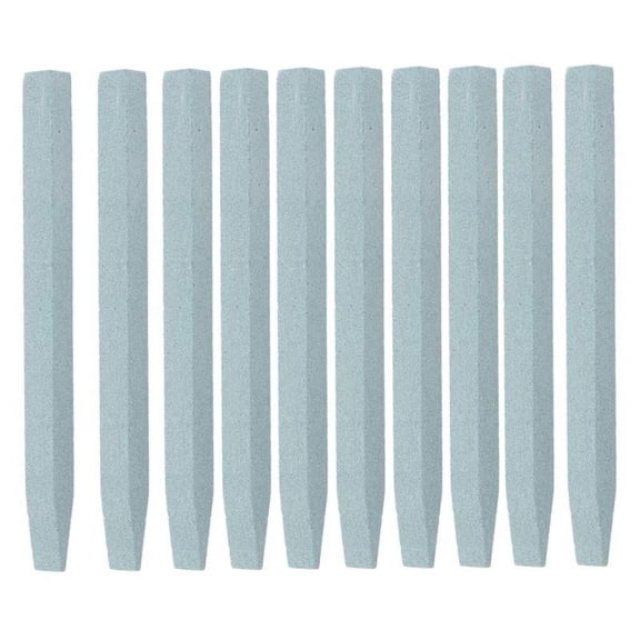 10pcs/ Nail Art Stone File V-shaped Scrub Rod Cuticle Remover Stick Pusher