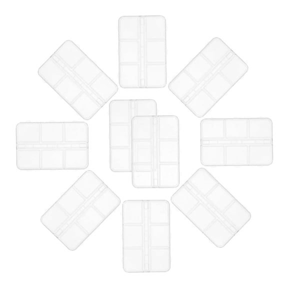 10pcs Nail Art Storage Box Nail Charm Storage Boxes Art Organizer Manicure Case Small Craft Organizers Jewelry Container