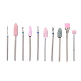 10pcs Rubber Nail Drill Bit Rubber Manicure Drills Electric Rotary Mills  Cutter Cuticle Polishing Tools Nail Salon Accessories