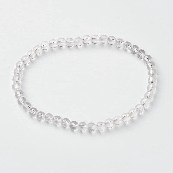 10pcs Natural Round Bead Stretch Bracelets 54.5mm Bead: 4~5mm
