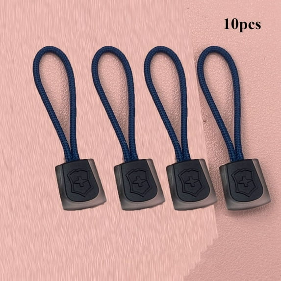 10pcs New High Quality Anti- Loss Tab Replacement Clip Suitcase Tent Backpack Broken Buckle Fixer Zip Cord Puller End Fit Rope Tag Zipper Pull 7