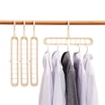 thumbnail image 1 of 10pcs Nine-hole Magic Hanger Space-saving Master Household Multi-functional Rotating Universal Wardrobe Pants Rack, 1 of 2