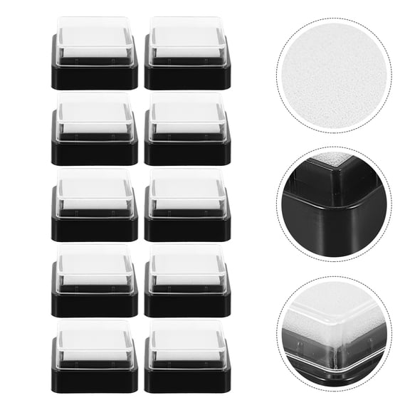10pcs No Ink DIY Ink Pads Blank Finger Inkpad Empty Finger Inkpad DIY Stamp Pads