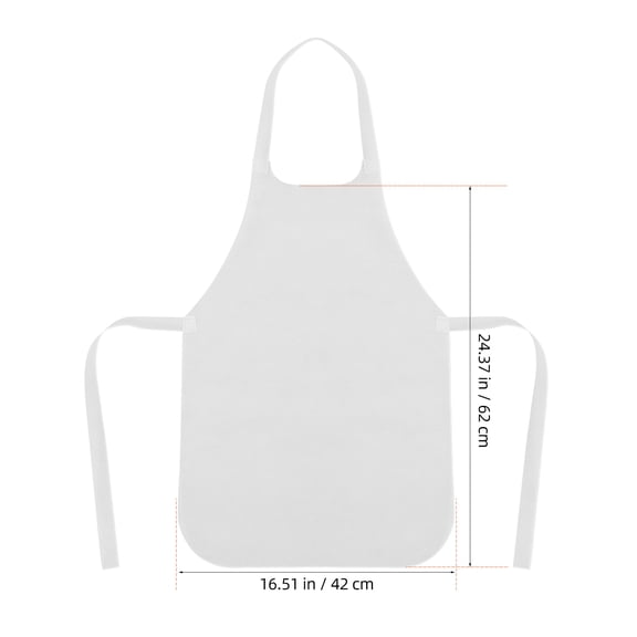 10pcs Kids Aprons for Toddlers Painting Smock White