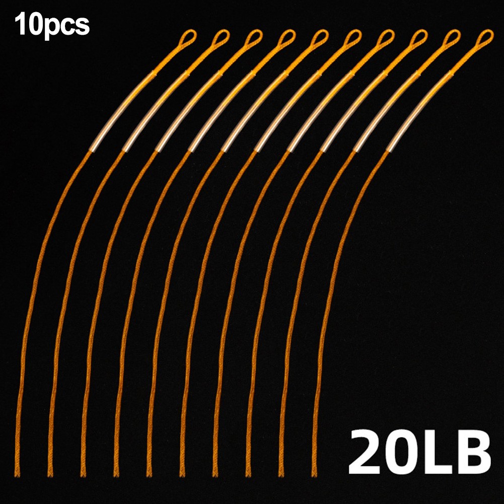 10pcs Nylon Fly Fishing Loop Connectors for Braided Leaders 20LB for ...