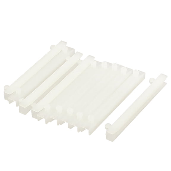 10pcs Nylon Horizontal Mount PCB Board Slot Supporting Guide Rail 64mm Length