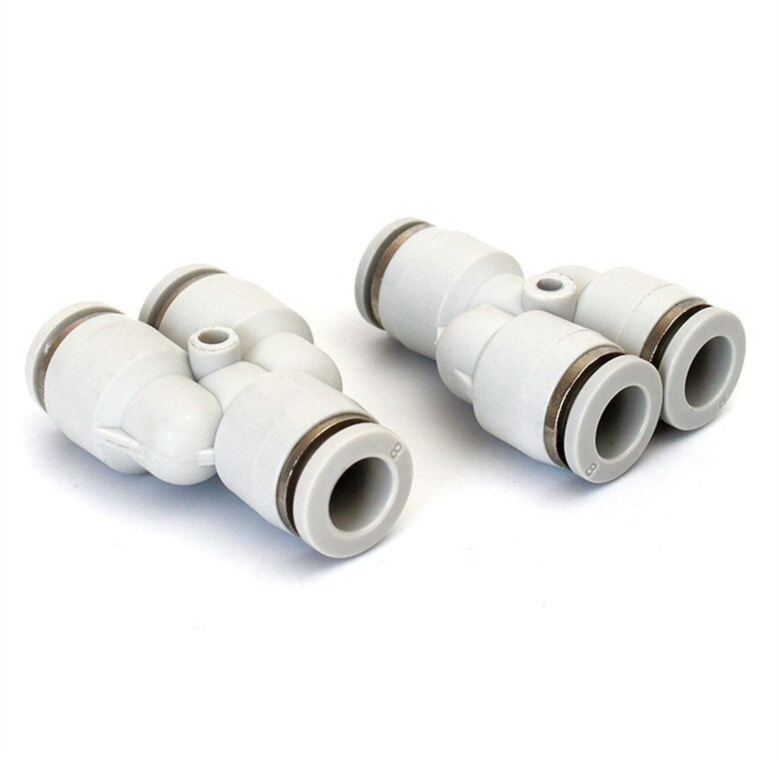 10pcs OD Hose Tube Push In Gas Plastic Pipe Fitting Connectors Quick