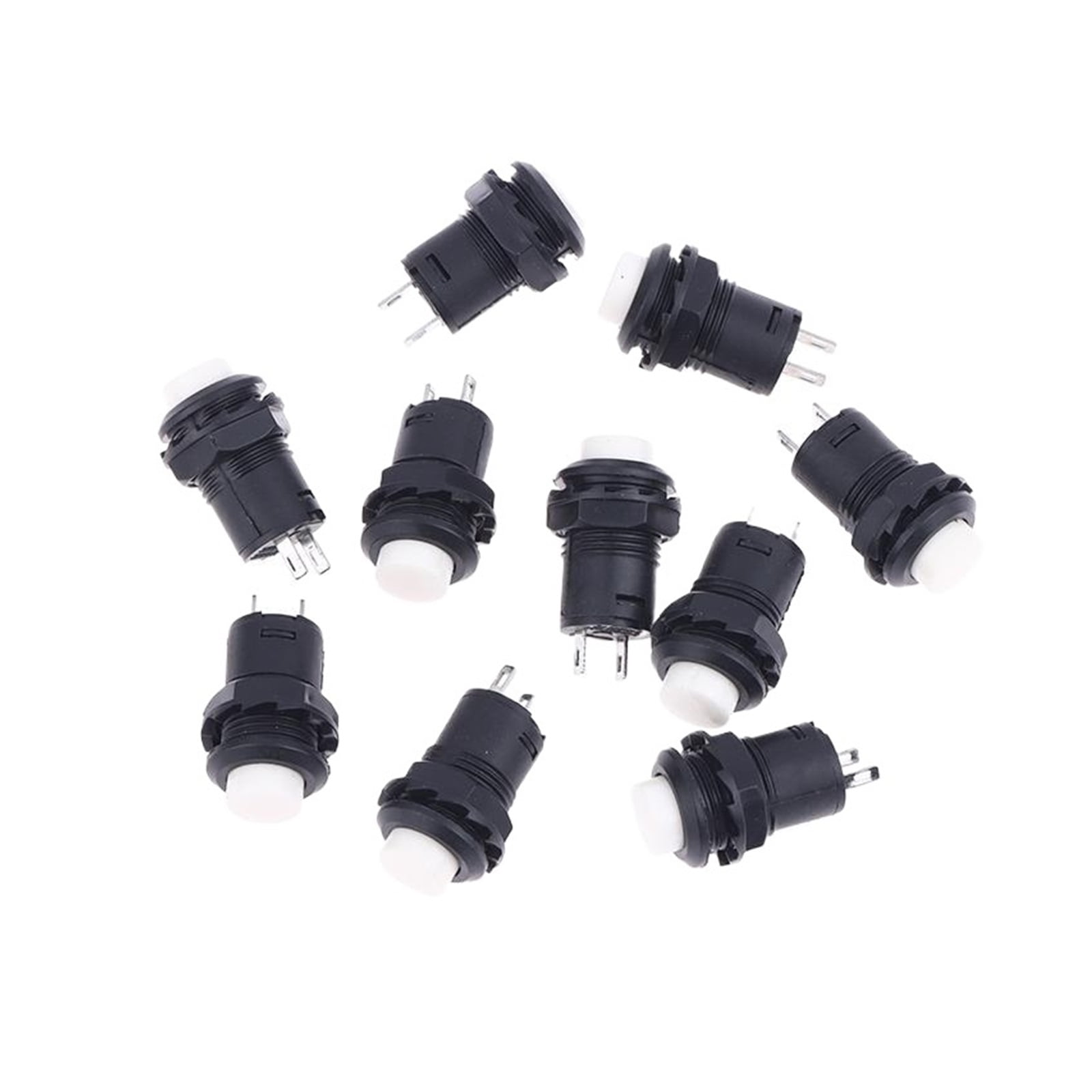 10pcs OFF- ON Push Button Switch 3A /125VAC 1.5A/250VAC DS-428/427 Self ...