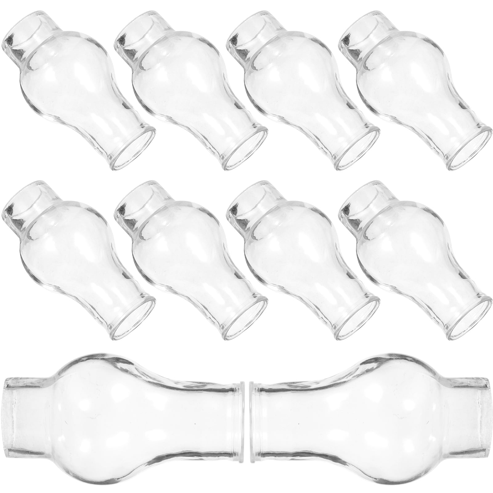 10pcs Oil Lamp Glass Chimneys Replacement Kerosene Lamp Shades Oil Lamp Covers