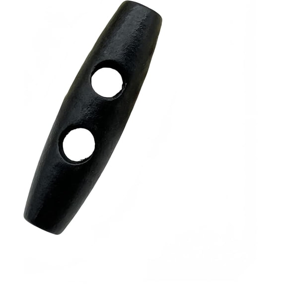 10pcs Olives Buttons - 2 Hole Wood Toggle Sewing Craft DIY Accessory for Clothing Coat Jacket Blazer Bag
