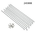 thumbnail image 1 of 10pcs Outdoor High Strength With Nipples Mountain Road Bikes Bicycles Spokes Wires Bike Repair Bicycle Spokes 245MM, 1 of 8
