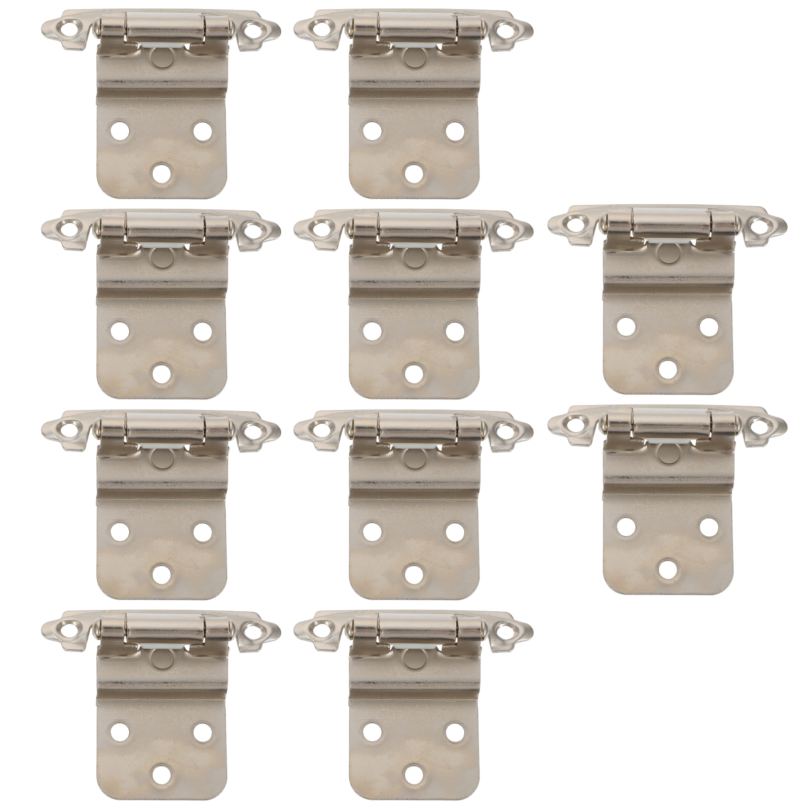 10pcs Overlay Hinges SemiConcealed Cupboard Hinges Hardwares