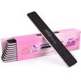 thumbnail image 1 of 10pcs - PANA Jumbo Double-Sided Emery Nail File for Manicure, Pedicure, Natural, and Acrylic Nails - Black (Grit 60/60), 1 of 7