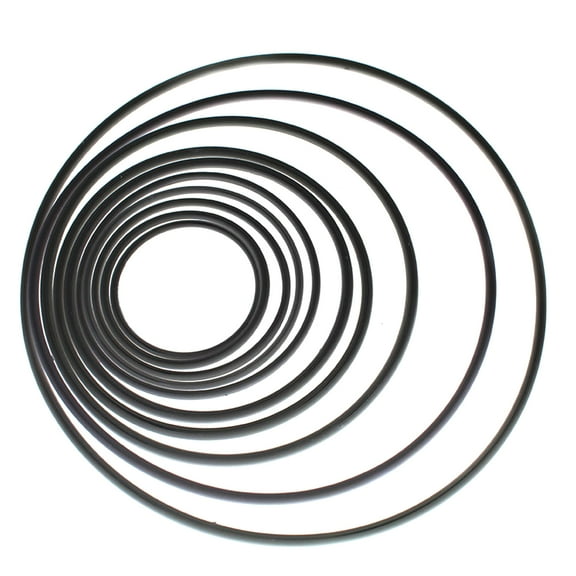 10pcs/Pack Mix Size 80-130mm Repair Belt Wear Resist Universal 1/1.5mm Diameter Round Rubber Belt for Recorder