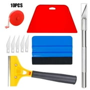 10pcs/Pack Wallpaper Smoothing Tool with 8 Inch Scraper for Contact Paper Adhesive Vinyl