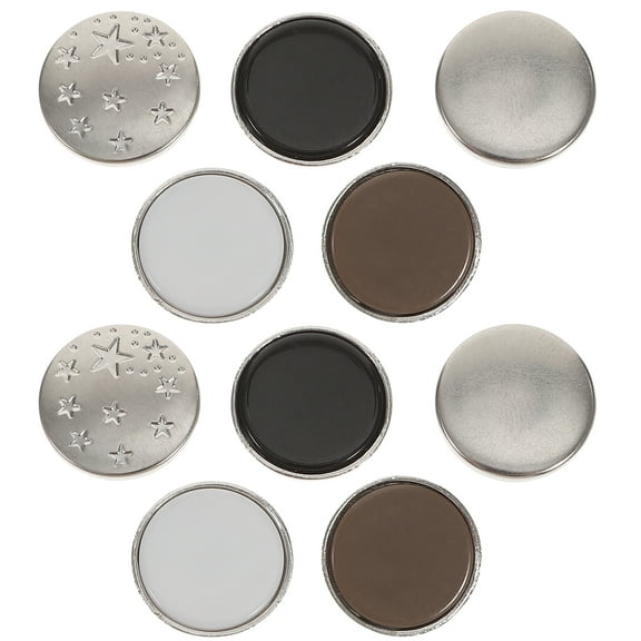 10pcs Pants Waist Button Jeans Fit Button Instant Replacement Jeans Buckles Mixed Style