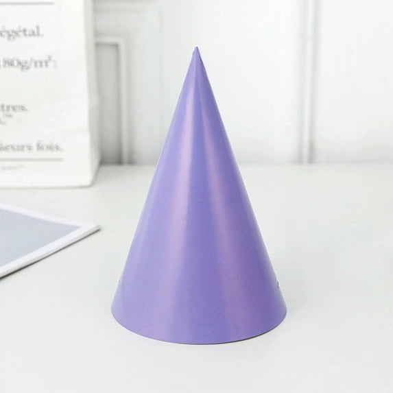 10pcs Party Hats Bulk Party Favors Solid Light Purple Cone Party Hats for Birthday Party Celebrations Events Classroom Birthday Favors