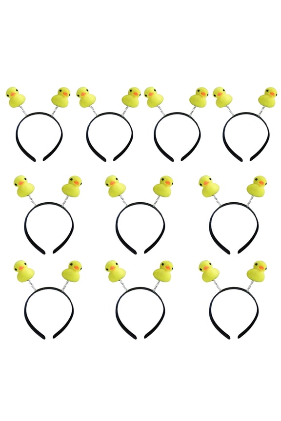 10pcs Patterned Ears Hair Yellow Chicken Ducks Headbands Adult Headpiece for Women and Kids' Everyday Styles