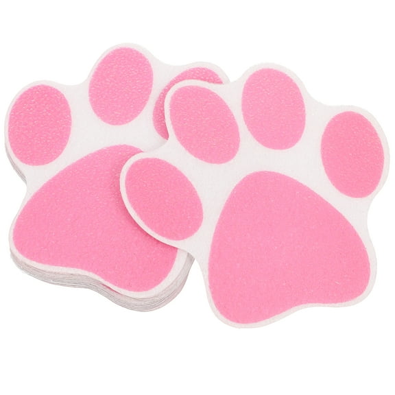 10-Pack Paw Print Bathtub Decals Non- Self-Adhesive Stickers for Floor and Wall Safety