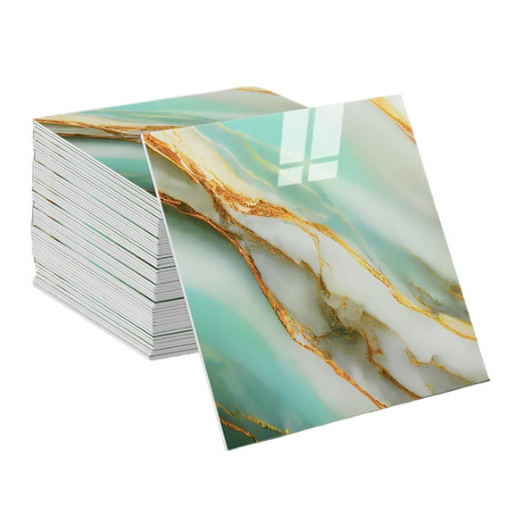 10pcs Peel and Stick Backsplash Tile,12"x12" Self Adhesive Marble Tile for Wall, PVC Waterproof Shower Wall Panels, Back Splash Stick on Tiles for Kitchen Bathroom Living Room