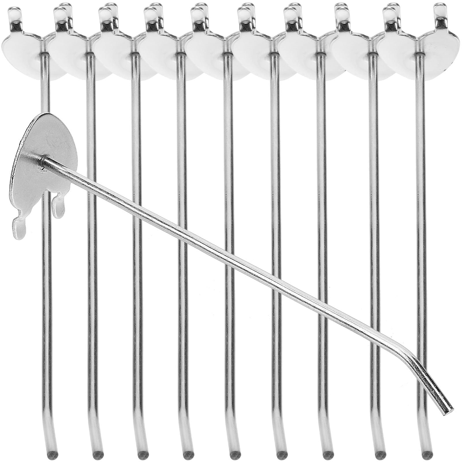 10pcs Pegboard Hooks Heavy Duty Peg Board Hooks Stainless Steel Hooks