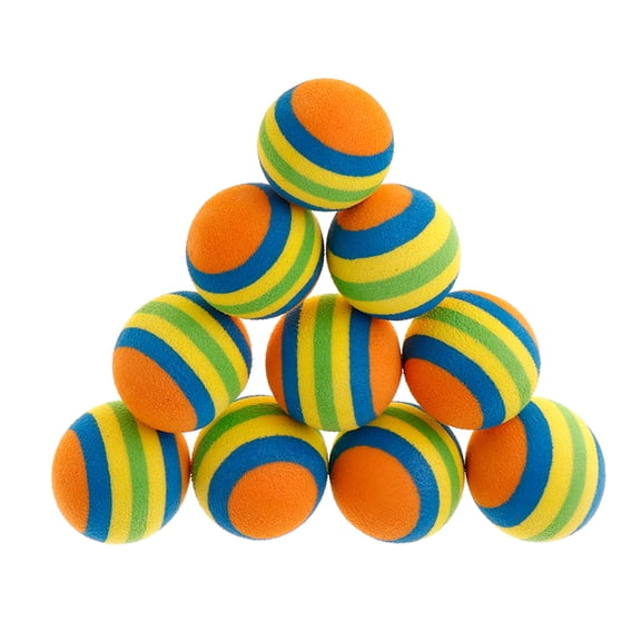 10pcs Pet Ball Toys Eco-friendly EVA Fetching Ball Toys Non-toxic Chewing Balls