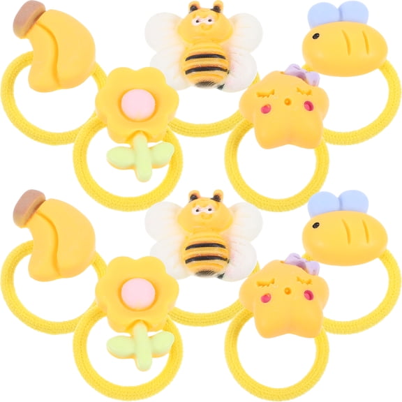 SEWOART Pet Tie Dog Hair Ties Protects Fur Resin 10Pcs