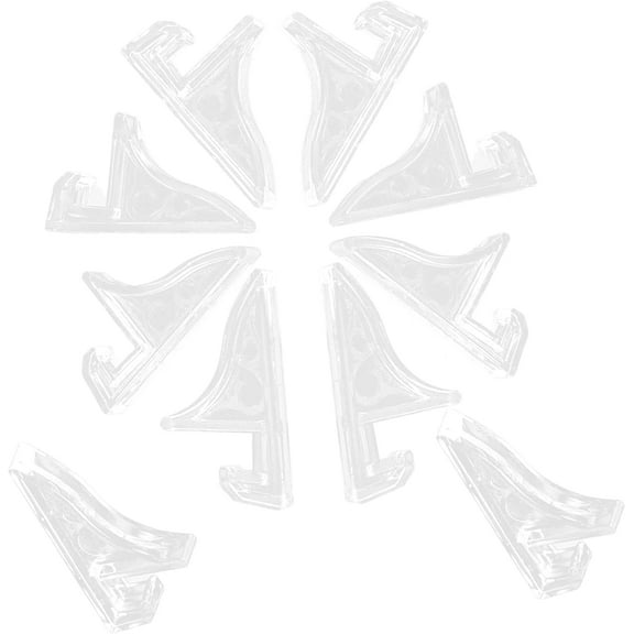 10pcs Photo Frame Base Clear Acrylic Stands for Display Plastic Stand Mini Accessories Photo Frame Holder Folding Display Stand Plastic Plate Stands Easel Stand Frame Holder Stand