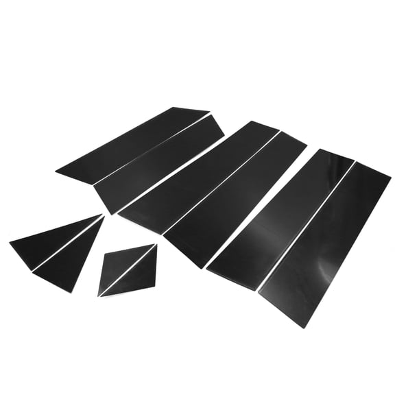 10pcs Pillar Post Cover Trim Car Center Window Decorative Strip PC Black for Mazda CX5 2017-2018