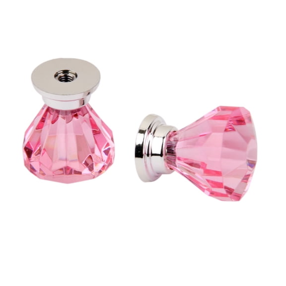 10pcs Pink Drawer Pull Knobs Cabinet Dresser Cupboard Bin Handle Decoration for Furniture Drawers