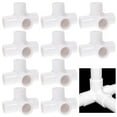 10pcs Pipe Fitting 4Way PVC Pipe Joint Tent Connector Greenhouse Pipe