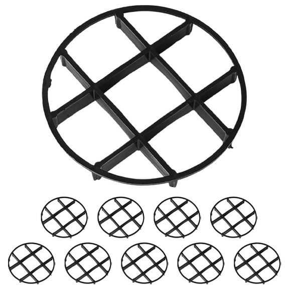 ADDHAT Black Plastic Plant Riser Holder for Elevates Pots Protects Floors Indoor Outdoor Garden