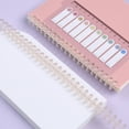 thumbnail image 1 of 10pcs Plastic 30-Hole Loose Leaf Binders Ring Binding Spines Combs 85 Sheets Capacity for DIY Paper Notebook Album Office School Supplies, 1 of 9