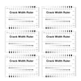 10pcs Plastic Concrete Crack Width Ruler Gloss Clear Multi-Function ...